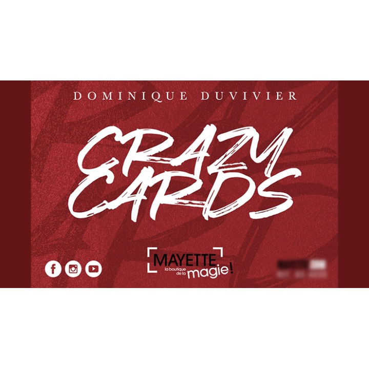 Crazy Cards (Gimmicks and Online Instructions) by Dominique Duvivier