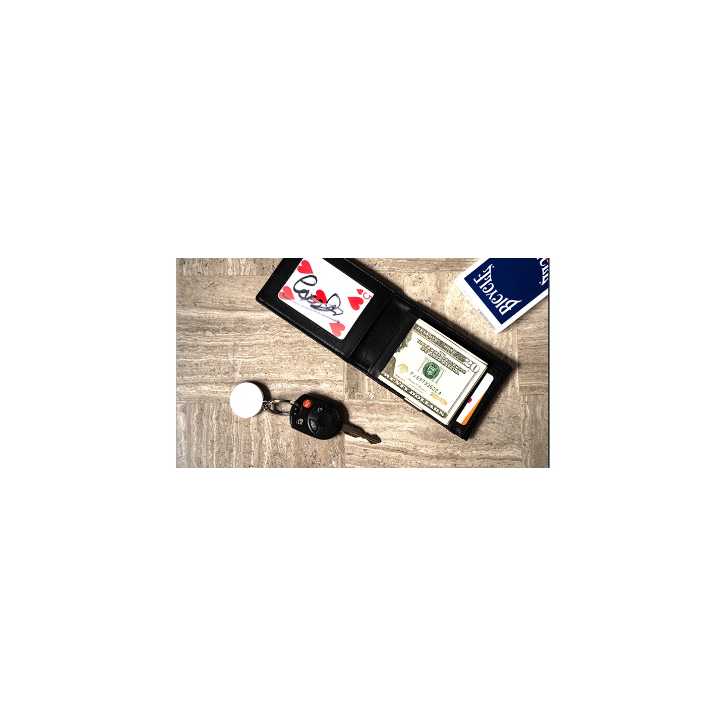 FPS Zeta Wallet Black (Gimmicks and Online Instructions) by Magic Firm