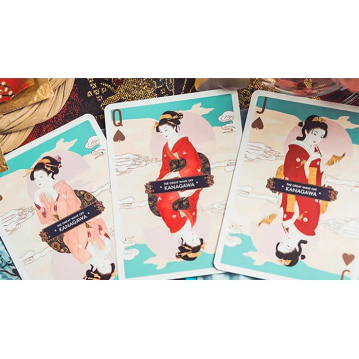 The Great Wave off Kanagawa V3 (Fresh Spring / Peppermint Green) Playing Cards