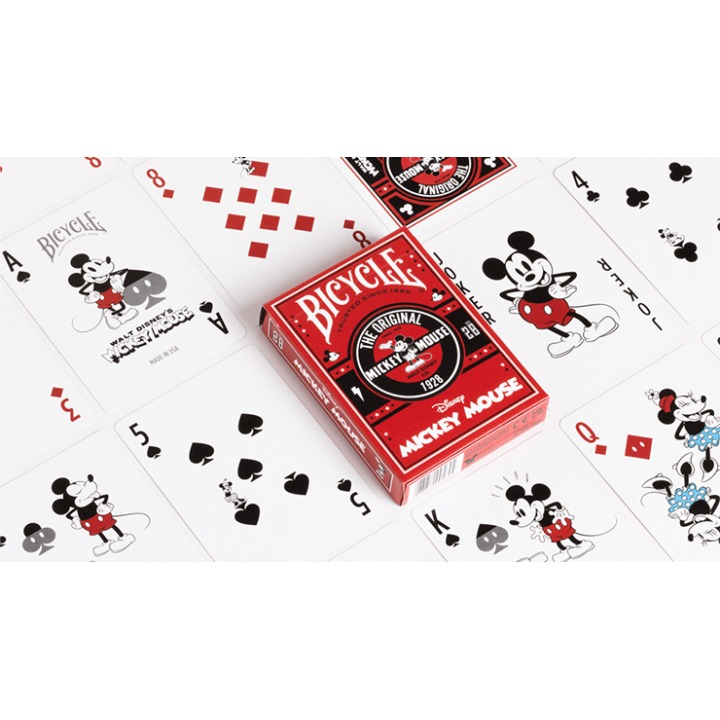 Bicycle Disney Classic Mickey Mouse (Red) by US Playing Card Co.