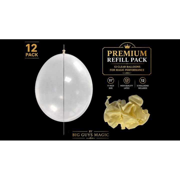 Needle Through Balloon Refill Pack (12 Count) by Big Guy's Magic