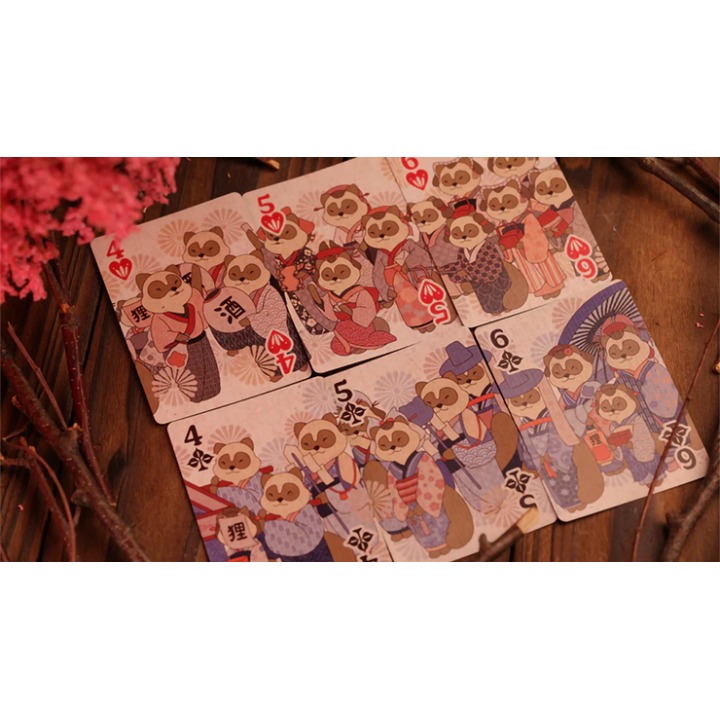 Tanuki Yukaku (Oiran-Dochu) Playing Cards