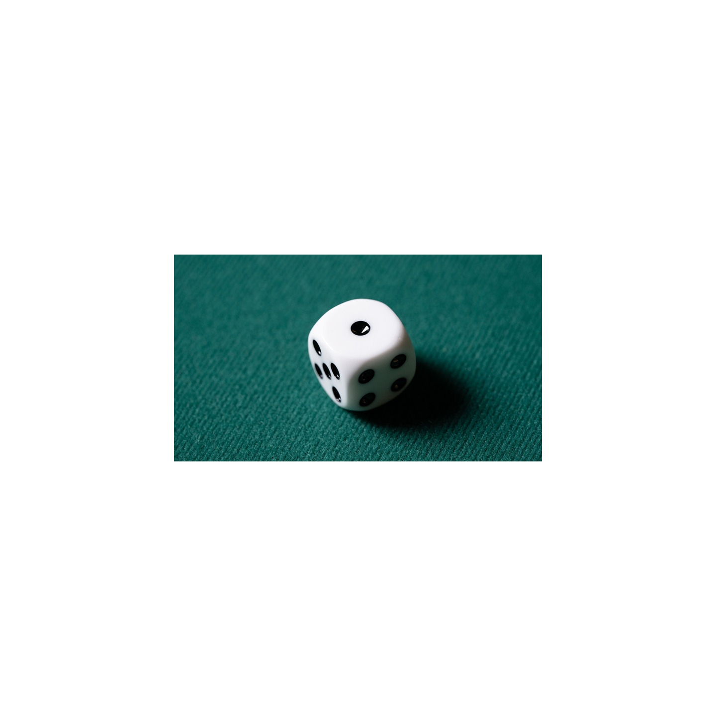 REPLACEMENT DIE WHITE (GIMMICKED) FOR MENTAL DICE by Tony Anverdi