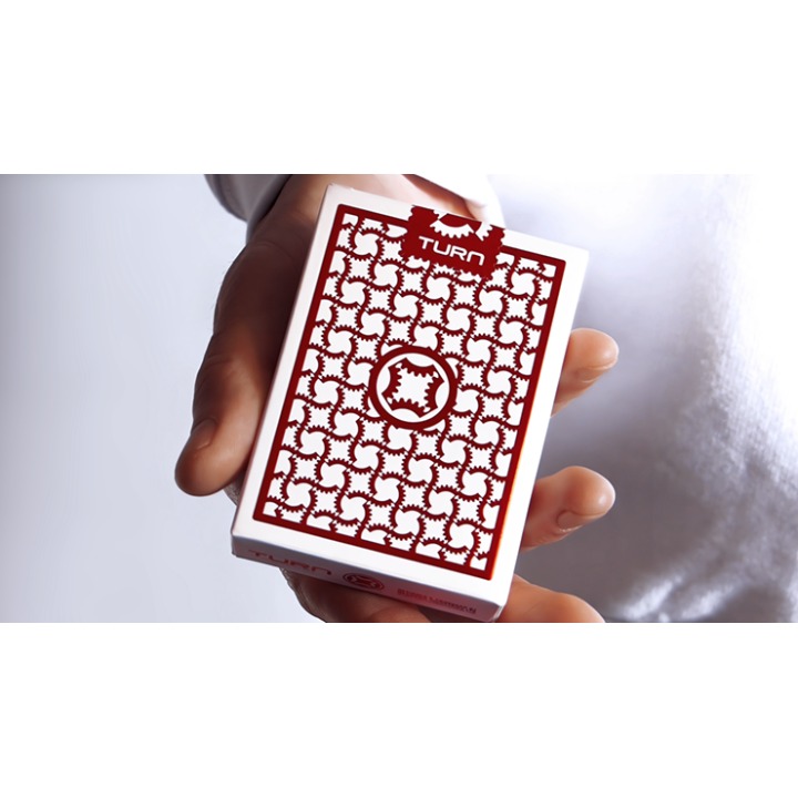 TURN (Red) Playing Cards by Mechanic Industries