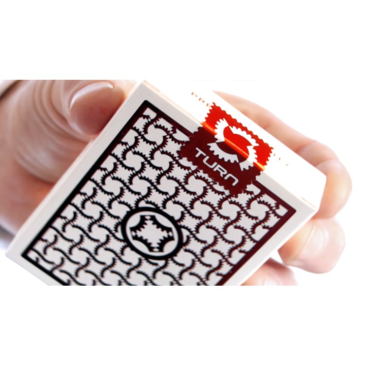 TURN (Red) Playing Cards by Mechanic Industries