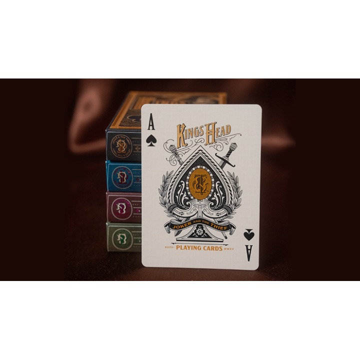Kings Head (Purple and Rose) Playing Cards by Joker and the Thief