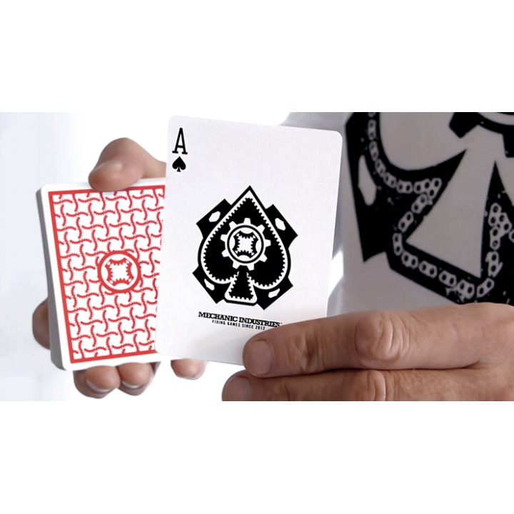 TURN (Red) Playing Cards by Mechanic Industries