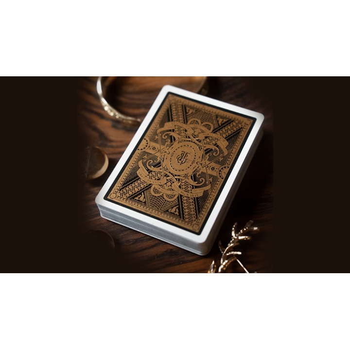 King's Head (Black and Gold Foil) Playing Cards by Joker and the Thief