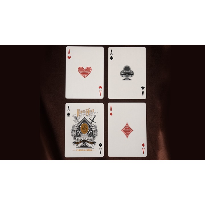 King's Head (Black and Gold Foil) Playing Cards by Joker and the Thief