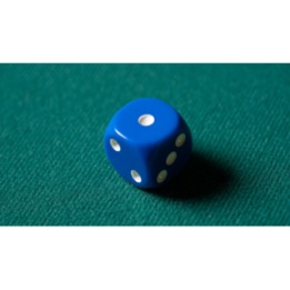REPLACEMENT DIE BLUE (GIMMICKED) FOR MENTAL DICE by Tony Anverdi