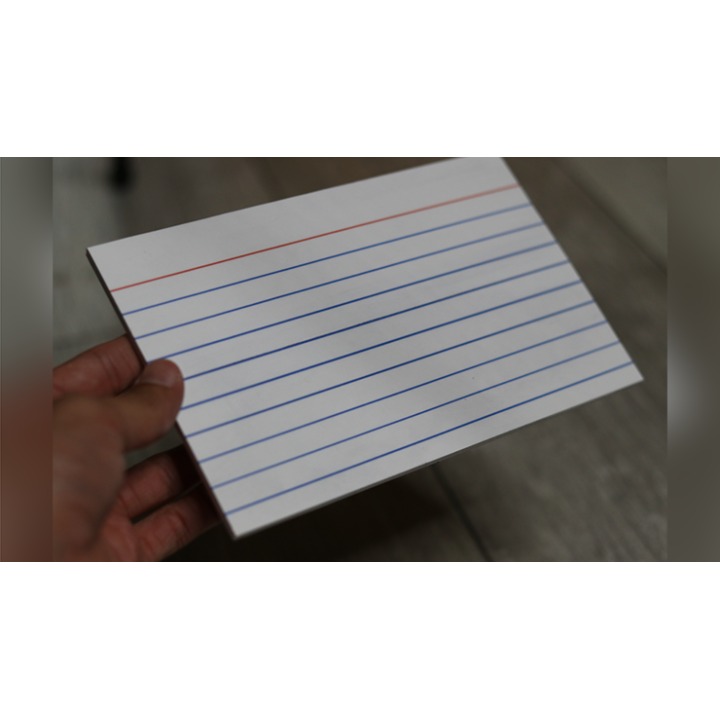 Acro Index Dry Erase Large 5"x8"(Gimmicks and Online Instructions) by Blake Vogt