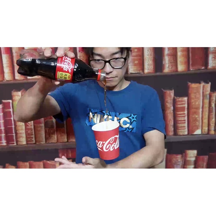 Perfect Airborne Glass & Acrylic cup (Coke) by Tejinaya Magic