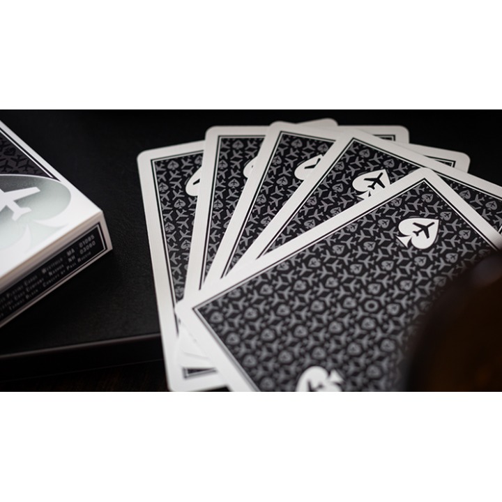 Lounge Edition Unmarked (Tarmac Black) by Jetsetter Playing Cards