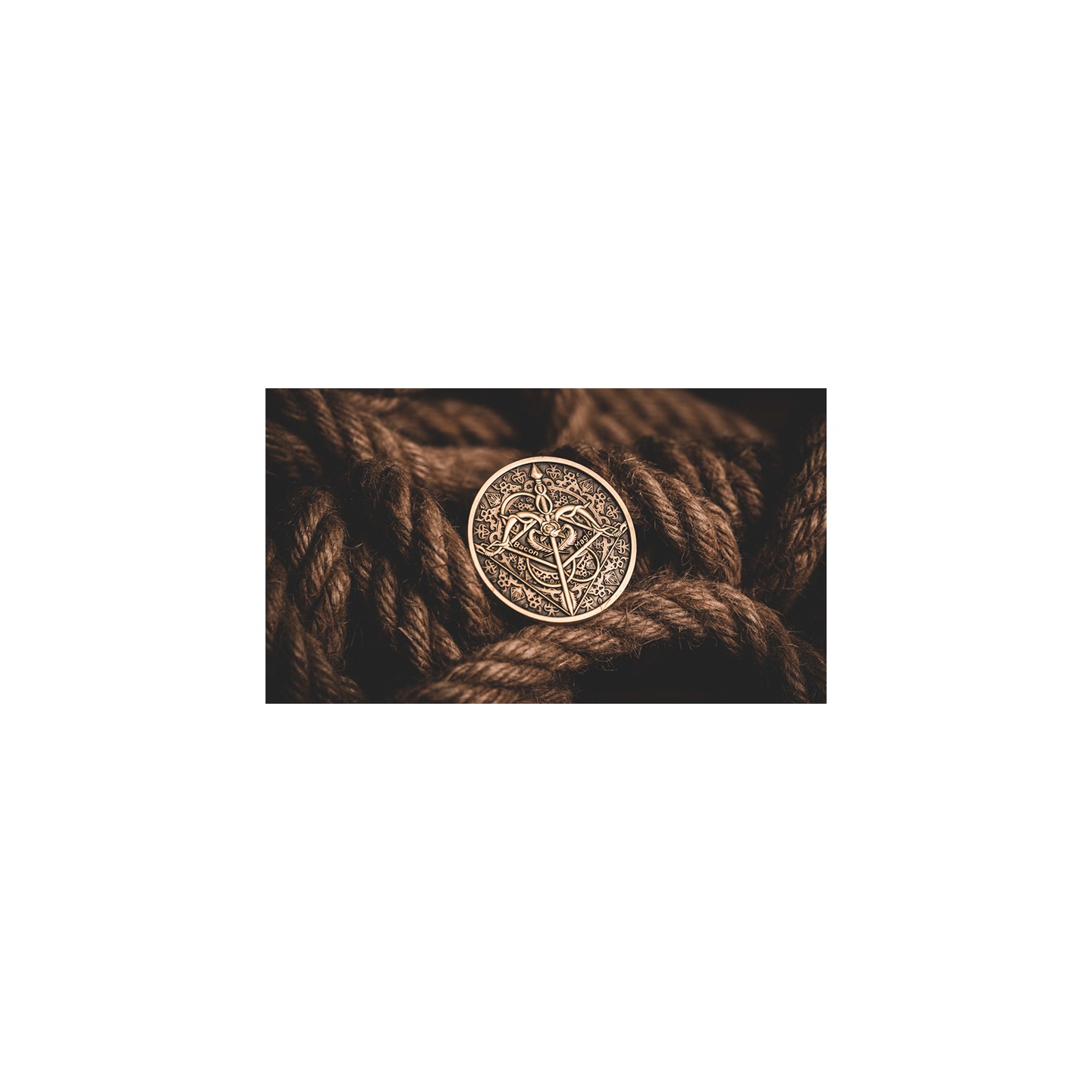 BOW AND ARROW COIN GOLD (Gimmick and Online Instructions) by Bacon Magic