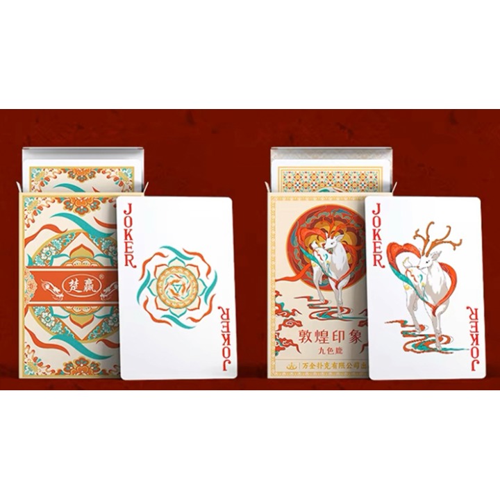 Three Rabbits with Ears Playing Cards