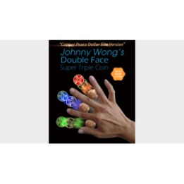 Double Face Super Triple Coin (Copper Peace Dollar Version) by Johnny Wong