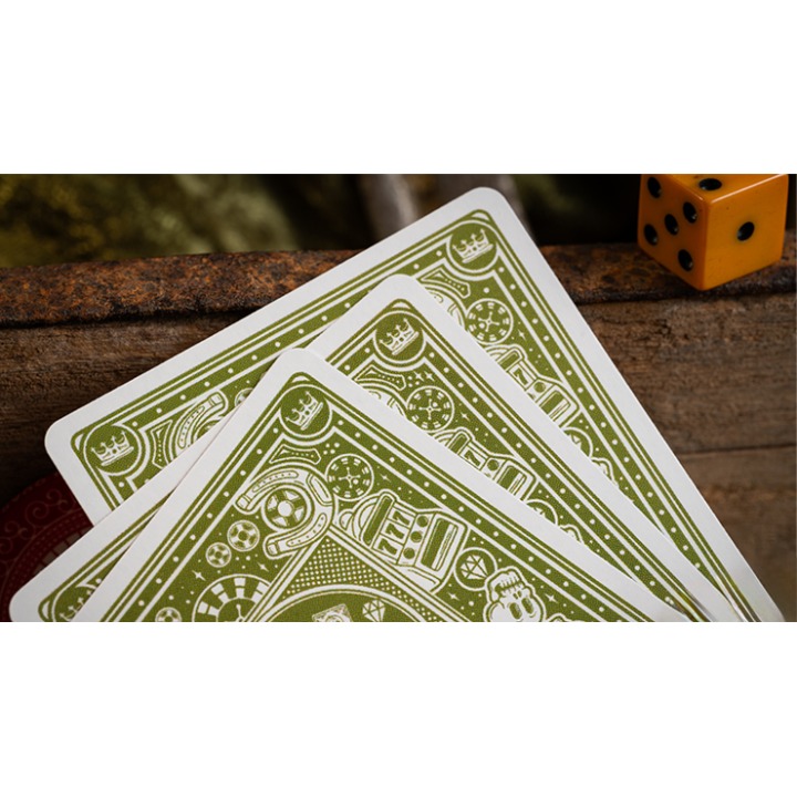 Chancers V3 Green (Marked) Playing Cards by Good Pals