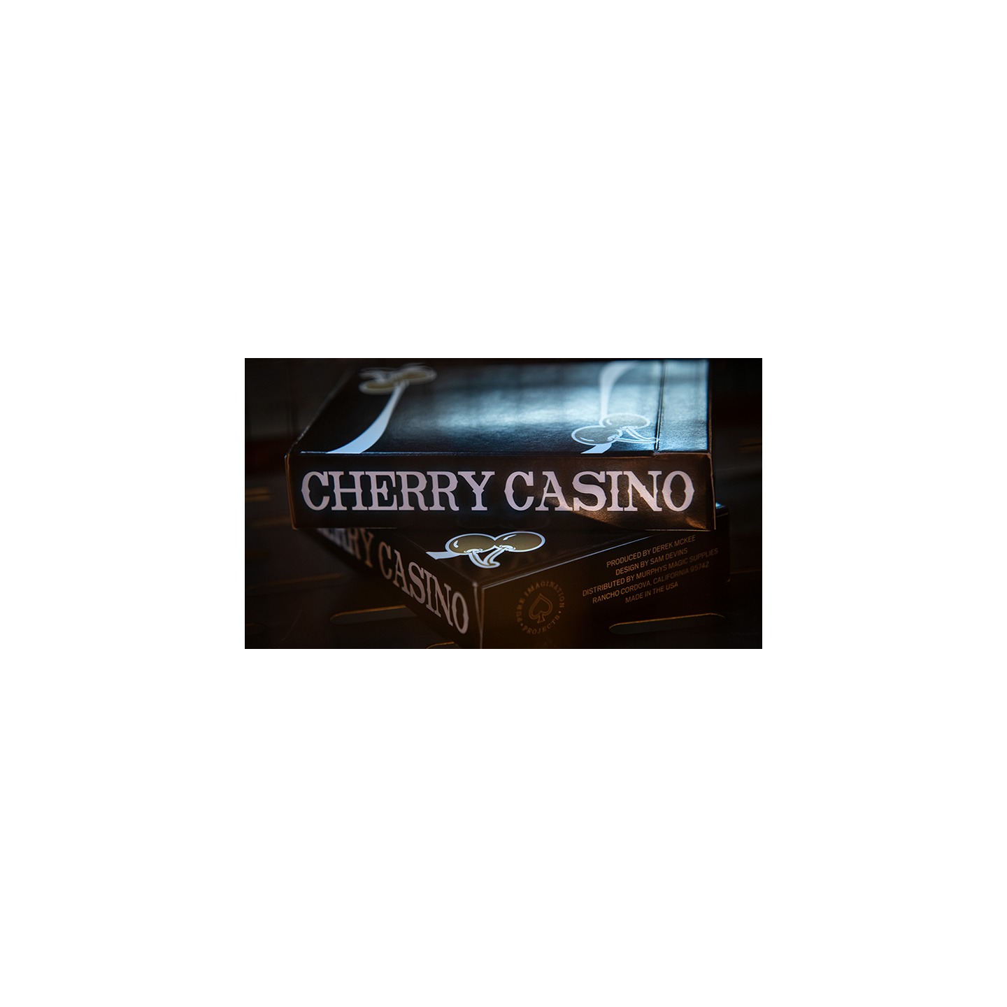 Cherry Casino (Monte Carlo Black and Gold) Playing Cards by Pure Imagination Projects