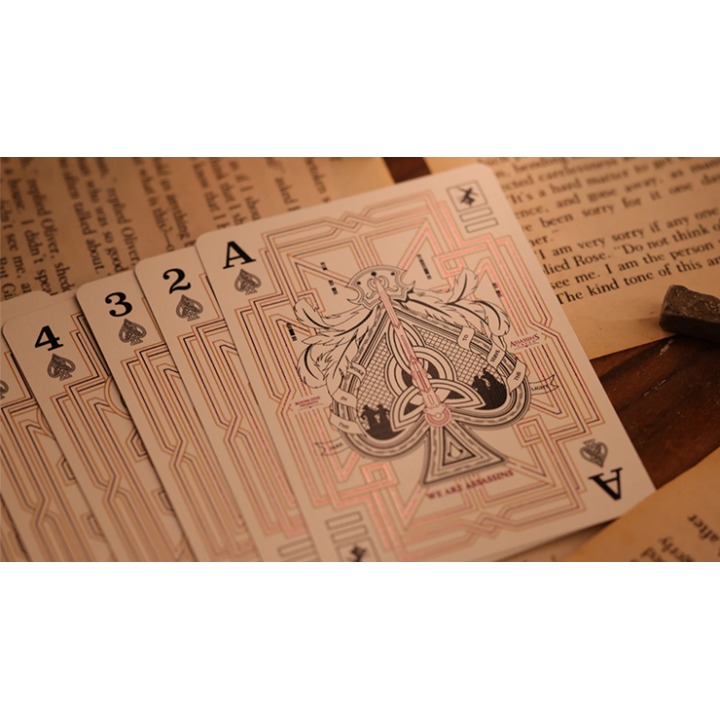 Assassin's Creed Legacy Version 2 Garnet (Hidden Blade Black) Playing Cards