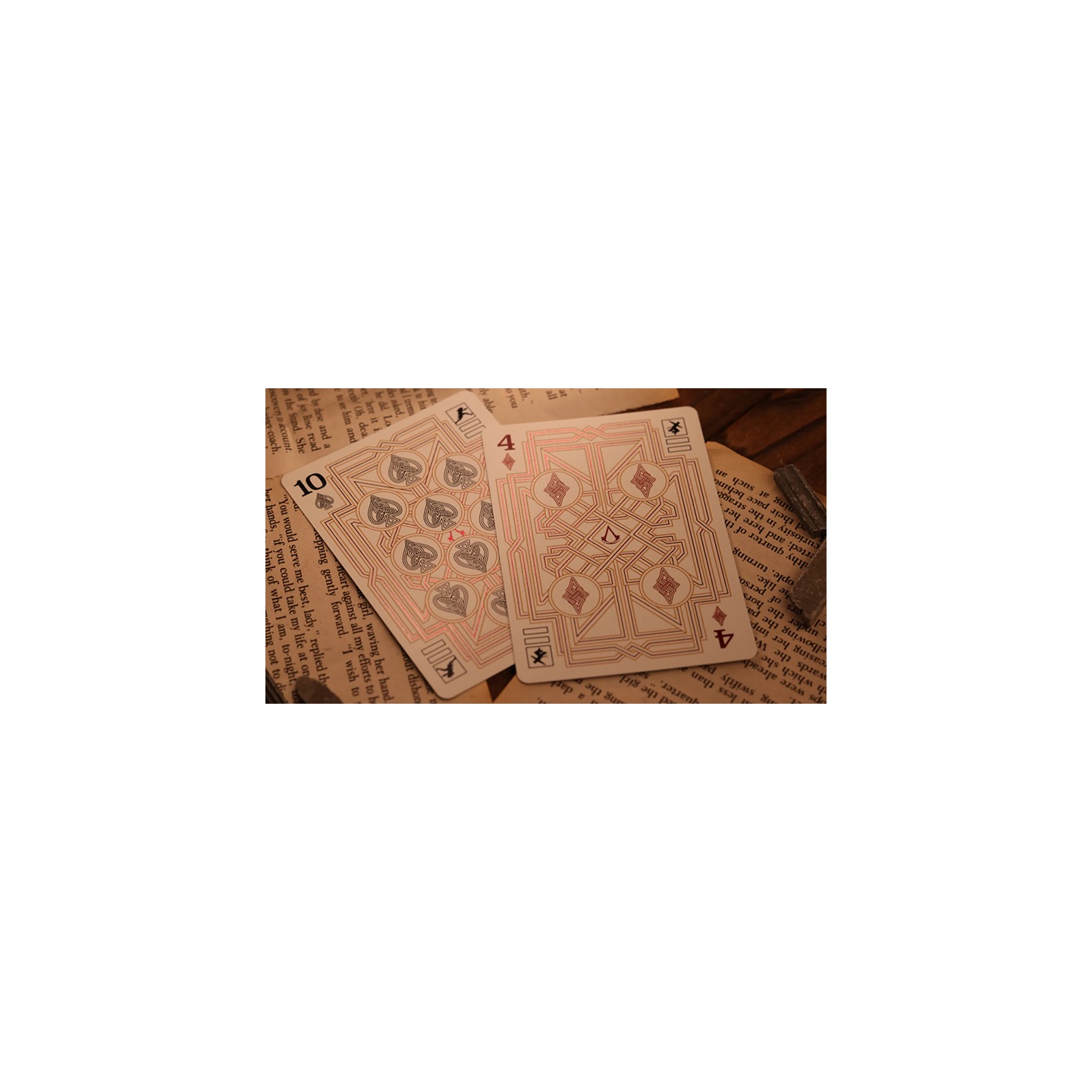 Assassin's Creed Legacy Version 2 Garnet (Hidden Blade Black) Playing Cards