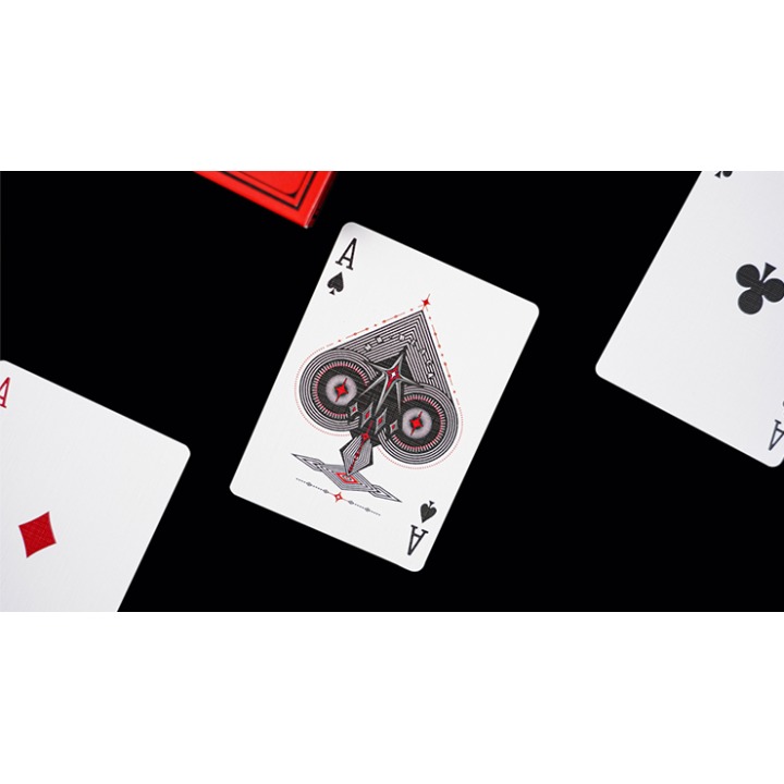 Mr. Black V1 (Red) Playing Cards