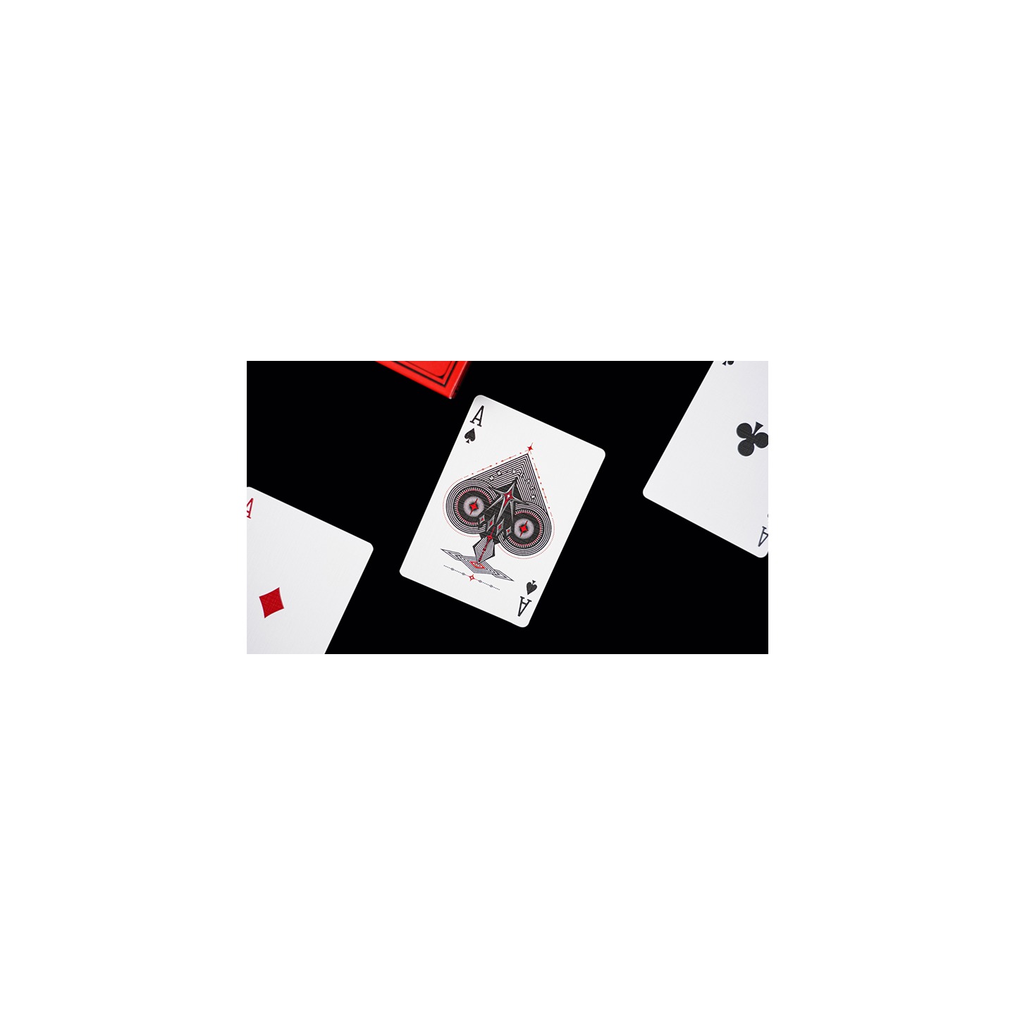 Mr. Black V1 (Red) Playing Cards