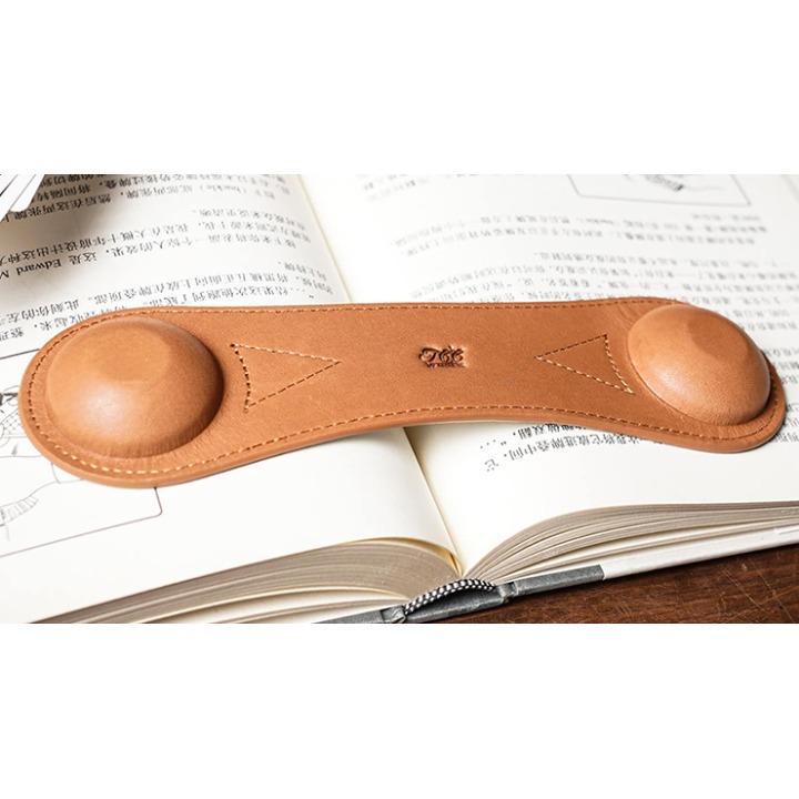 Leather Book Weight (Brown) by TCC Presents