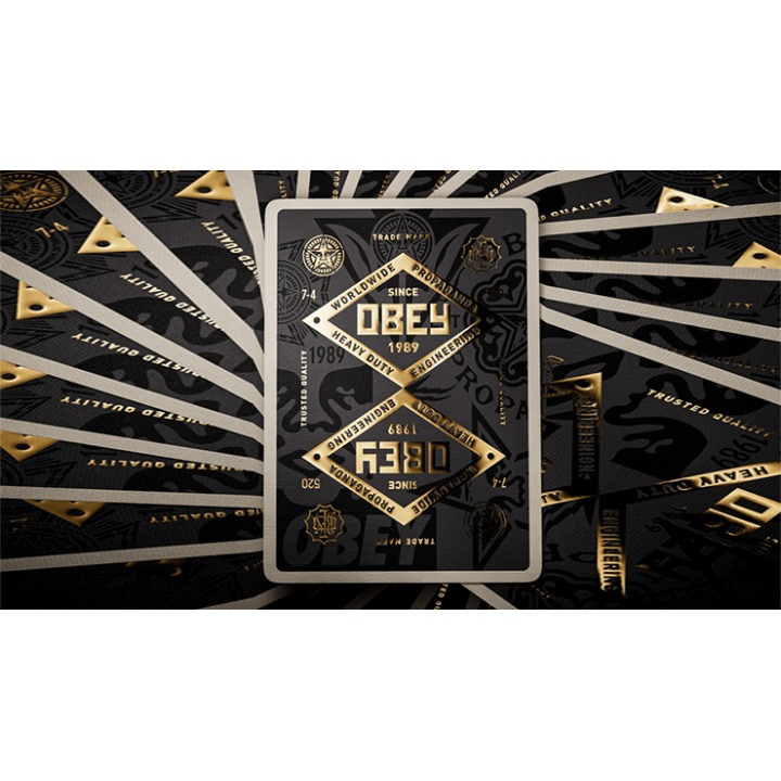 Obey Gold Edition Playing Cards by theory11