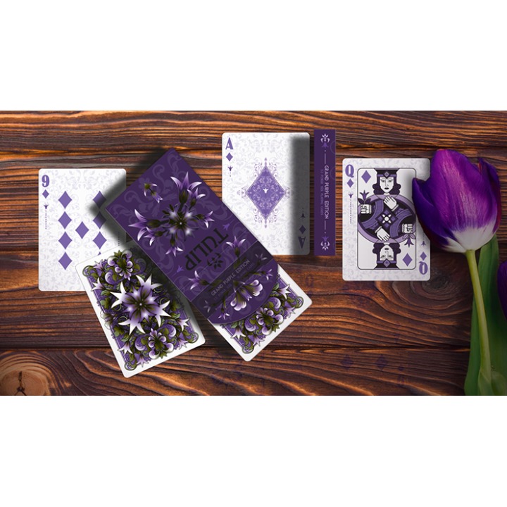 Grand Tulip Purple Playing Cards by Dutch Card House Company
