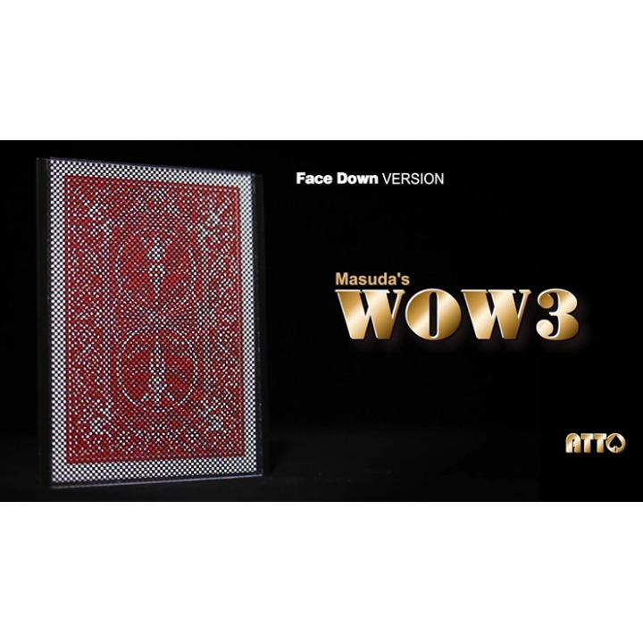 WOW 3 Face-DOWN (Gimmick and Online Instructions) by Katsuya Masuda