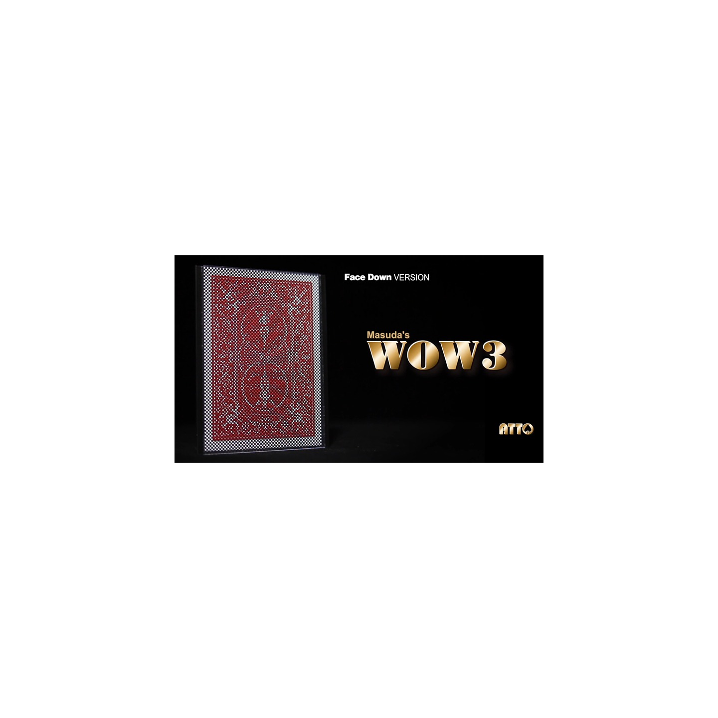 WOW 3 Face-DOWN (Gimmick and Online Instructions) by Katsuya Masuda