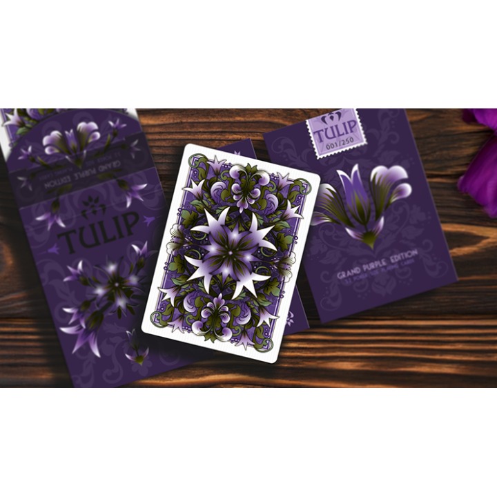 Grand Tulip Purple Playing Cards by Dutch Card House Company