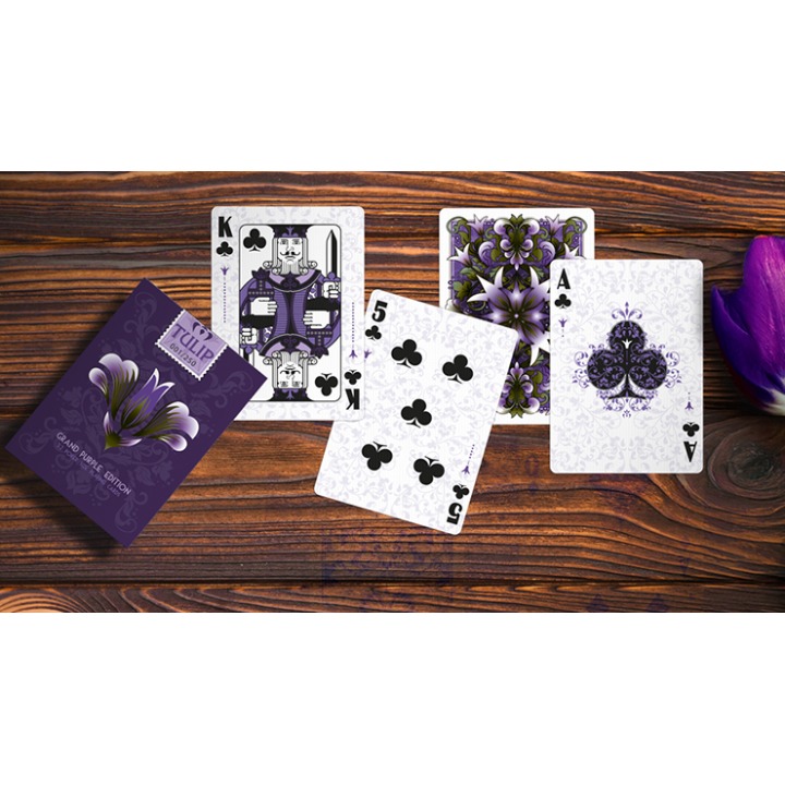 Grand Tulip Purple Playing Cards by Dutch Card House Company