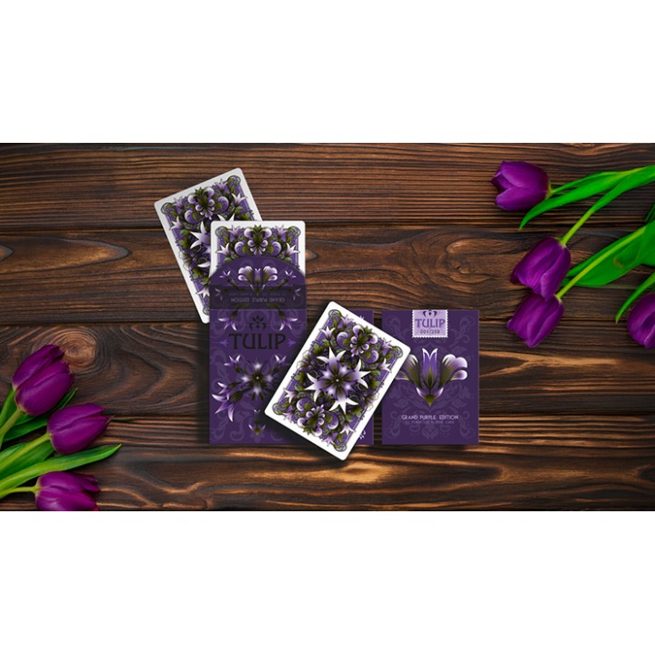 Grand Tulip Purple Playing Cards by Dutch Card House Company