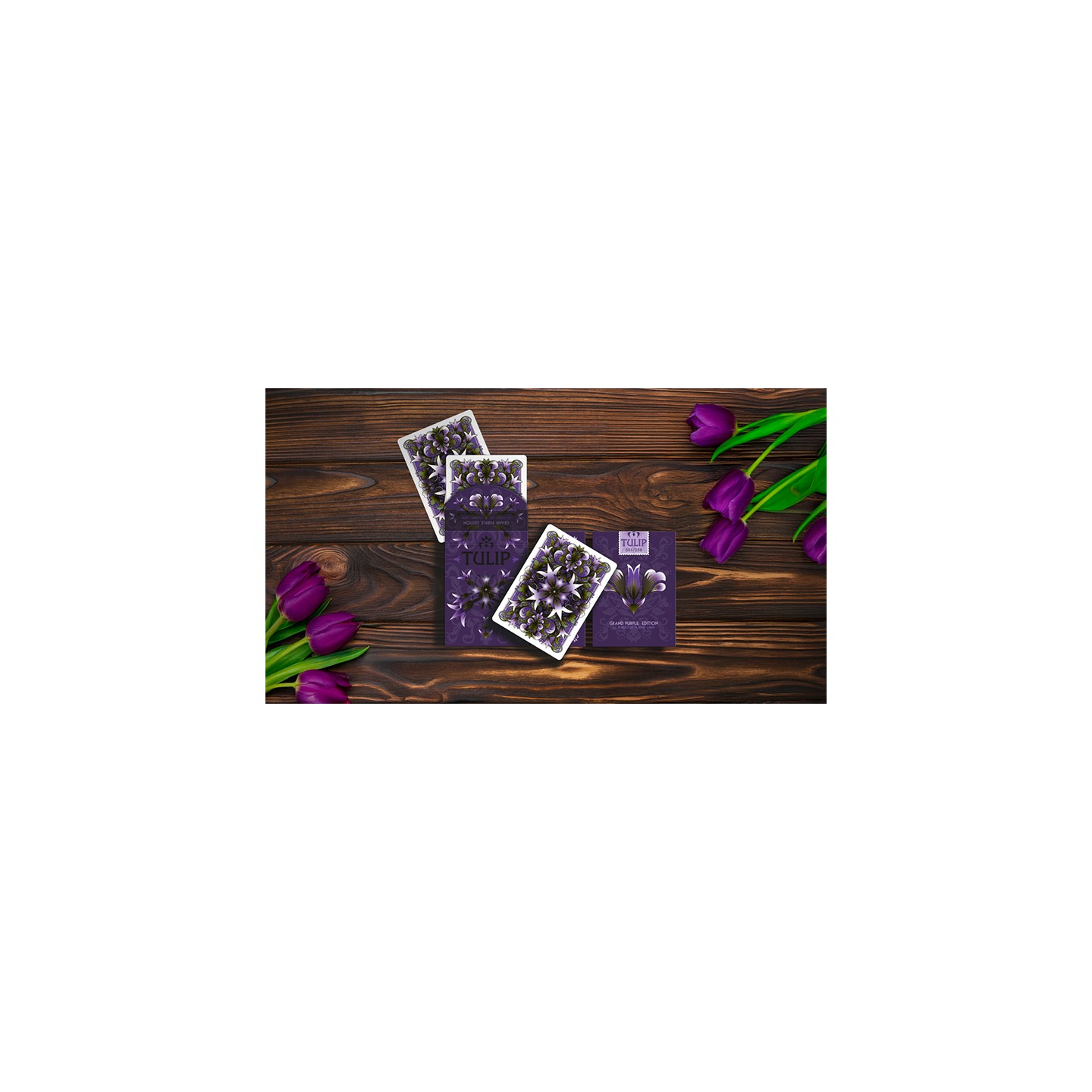 Grand Tulip Purple Playing Cards by Dutch Card House Company