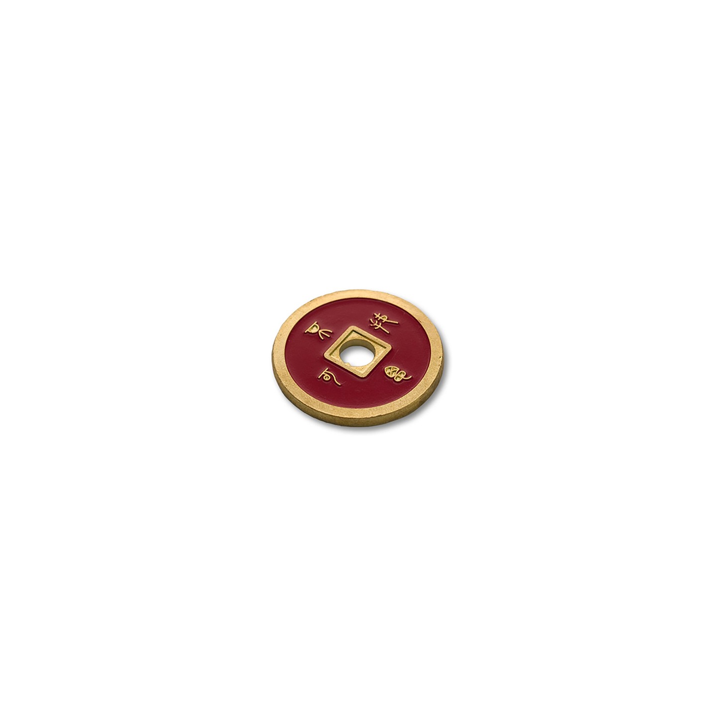 Dollar Size Chinese Coin (Black and Red) by Tango (CH037)