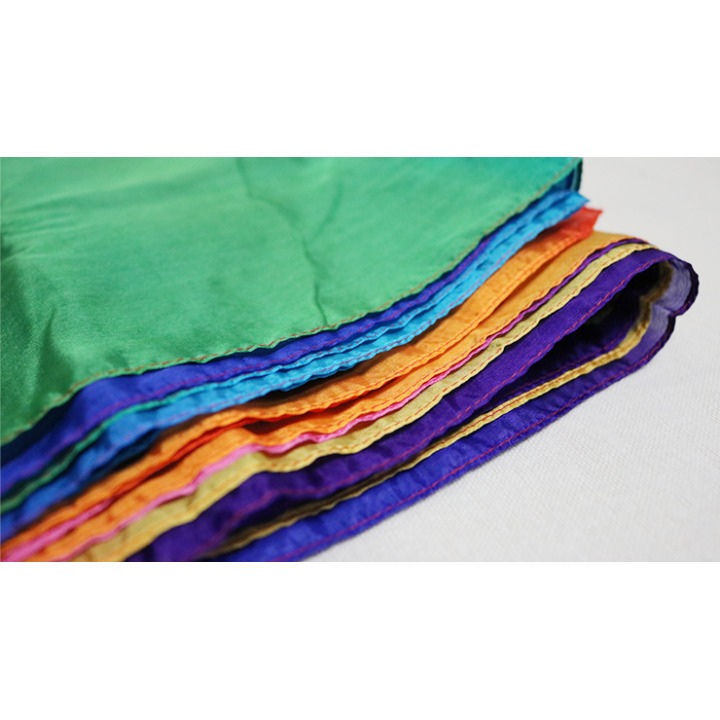 Multicolor Silk Streamer 4 inch by 15 feet from Magic by Gosh
