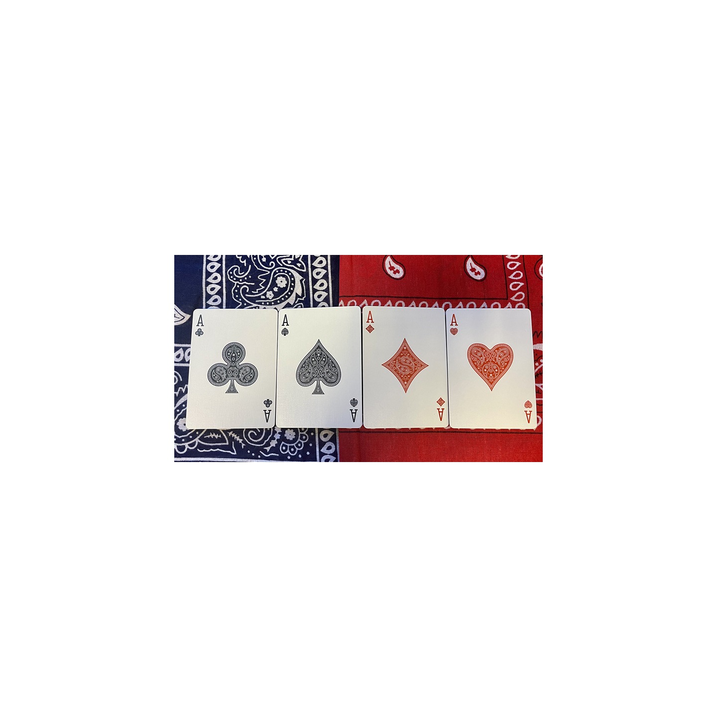 Bicycle Bandana (Red) Playing Cards