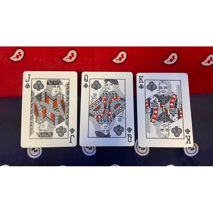 Gilded Bicycle Bandana (Blue) Playing Cards