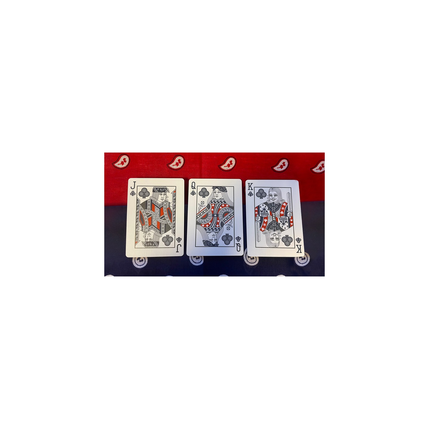 Gilded Bicycle Bandana (Blue) Playing Cards