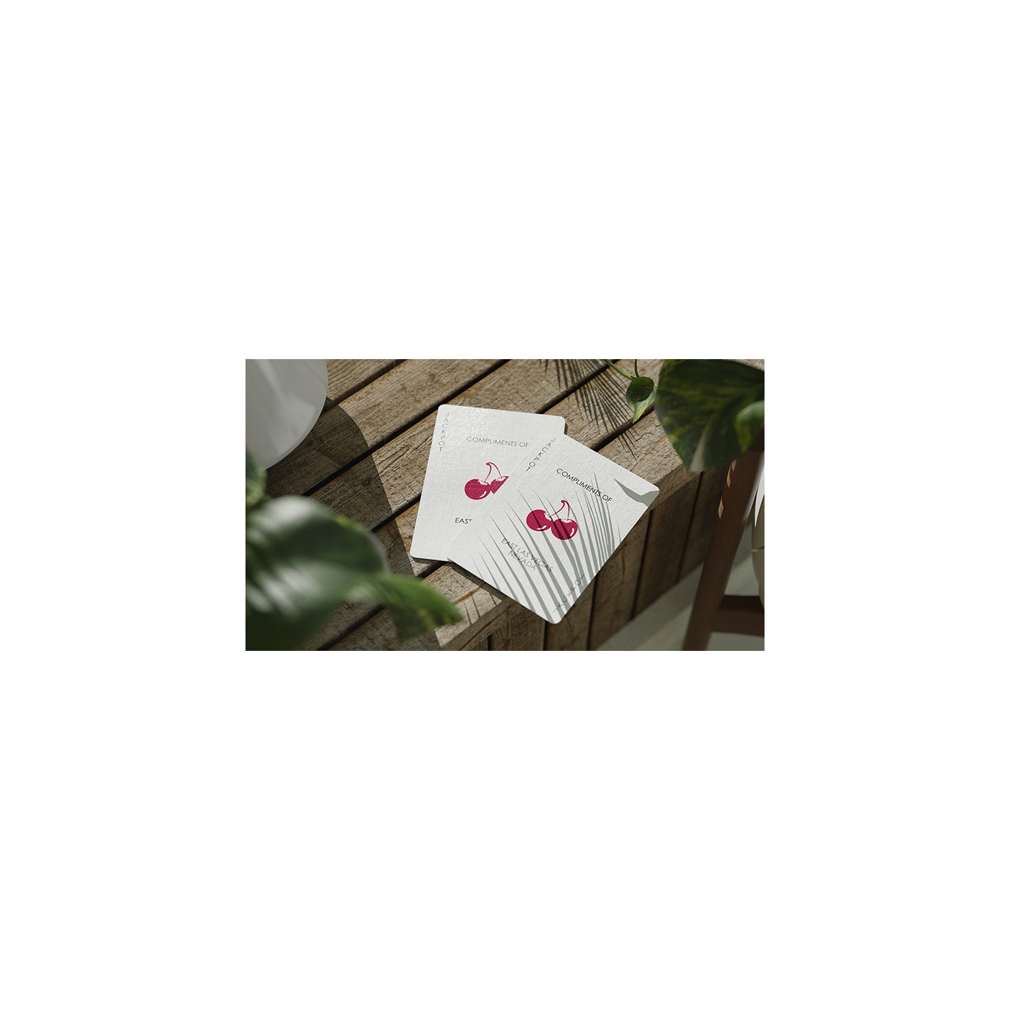 Cherry Casino (Tropicana Teal) Playing Cards by Pure Imagination Projects