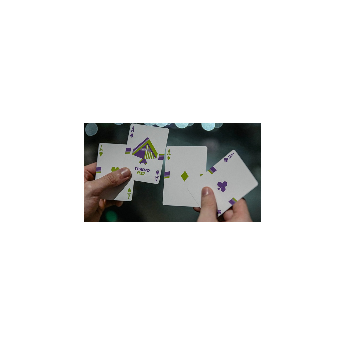 Tempo-Lab Purple Playing Cards