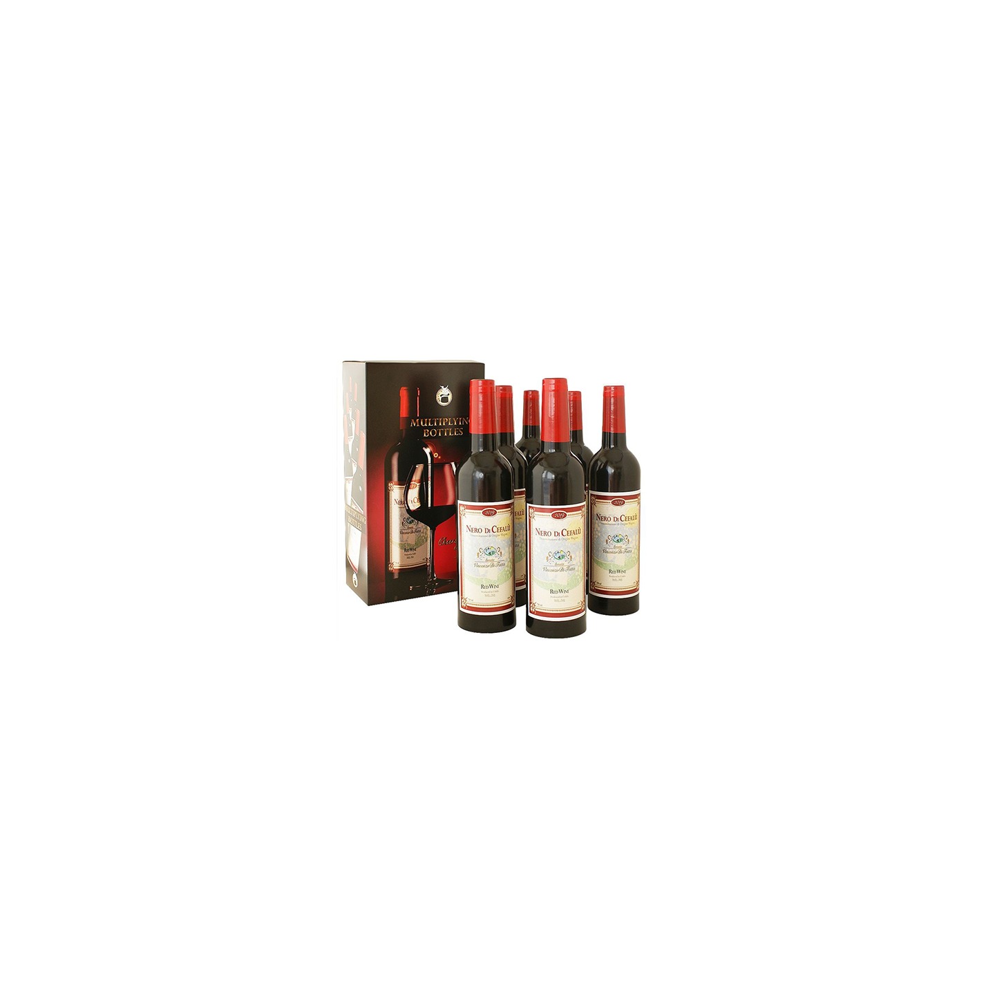 Multiplying Wine Bottles - 6 Professional by Vincenzo Di Fatta