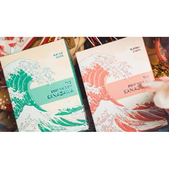 The Great Wave off Kanagawa V3 (Fresh Spring / Peppermint Green) Playing Cards
