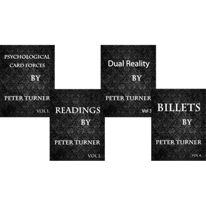 4 Volume Set of Reading, Billets, Dual Reality and Psychological Playing Card Forces by Peter Turner eBook DOWNLOAD
