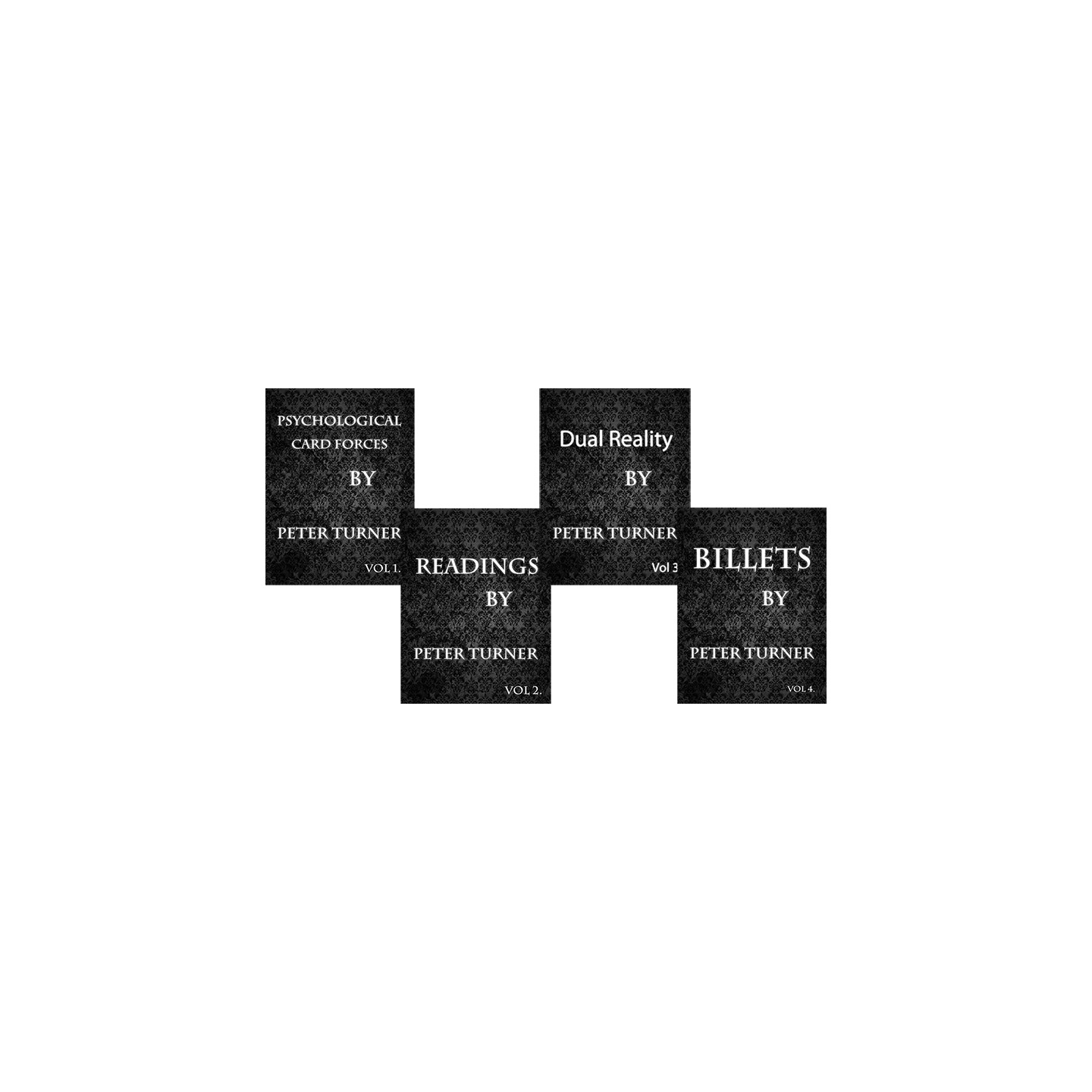 4 Volume Set of Reading, Billets, Dual Reality and Psychological Playing Card Forces by Peter Turner eBook DOWNLOAD
