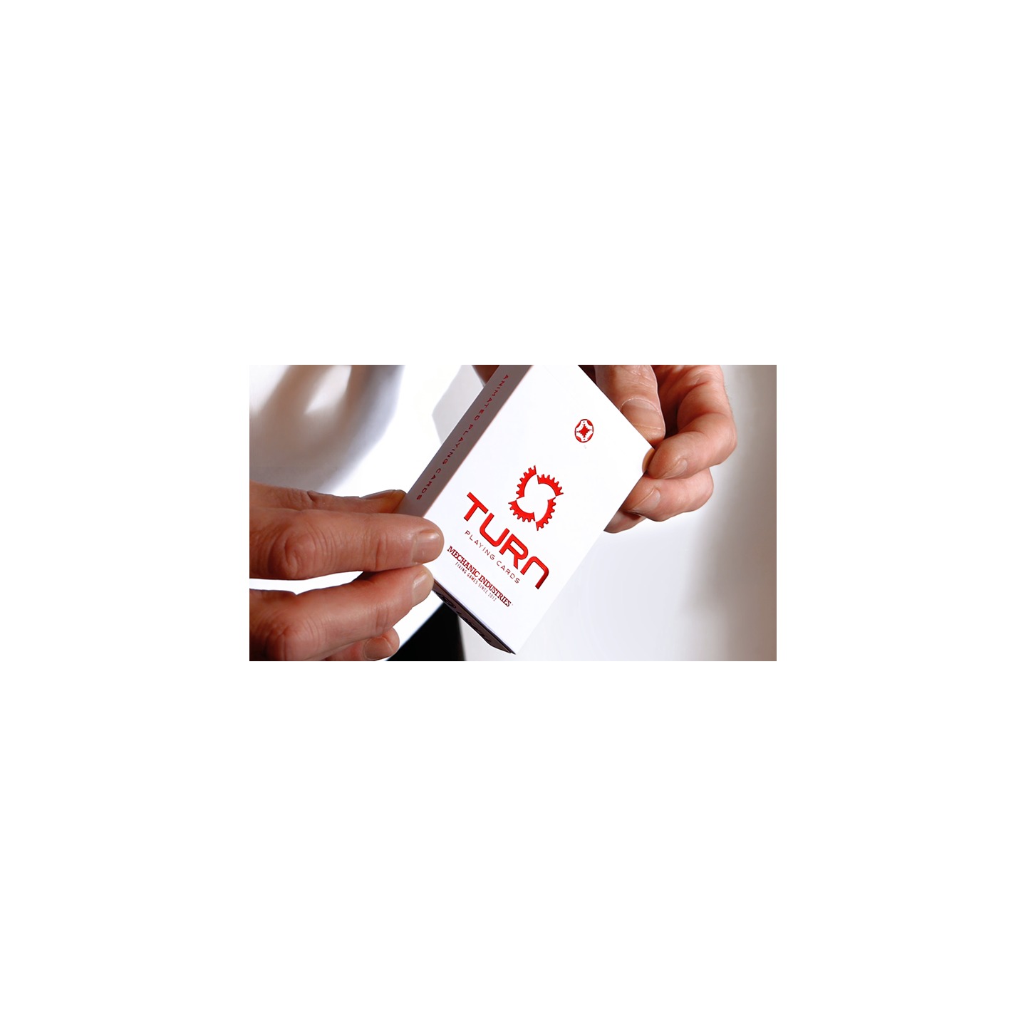 TURN (Red) Playing Cards by Mechanic Industries