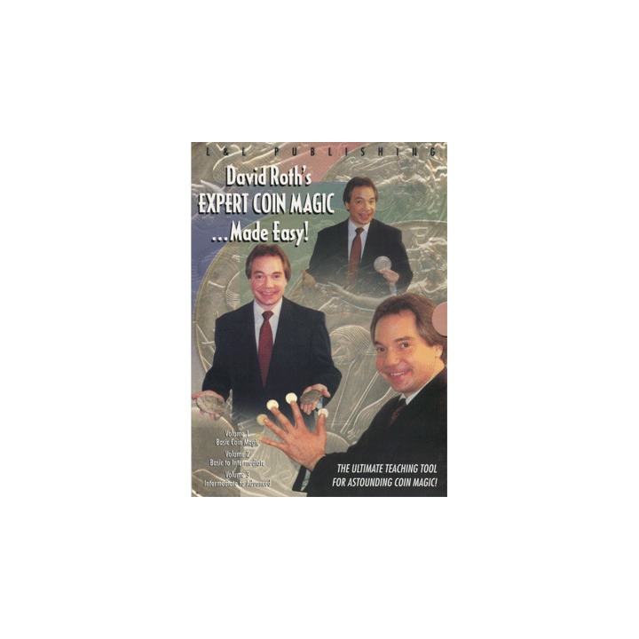 David Roth Expert Coin Magic Made Easy (3 Vol. set) video DOWNLOAD