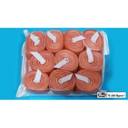 Mouth Coil 60ft/10ct (Orange/White) by Mr. Magic