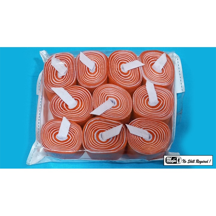 Mouth Coil 60ft/10ct (Orange/White) by Mr. Magic